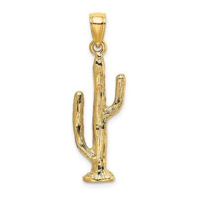 Saguaro Cactus Charm 14k Gold 3-D K7282, MPN: K7282, 637218184637