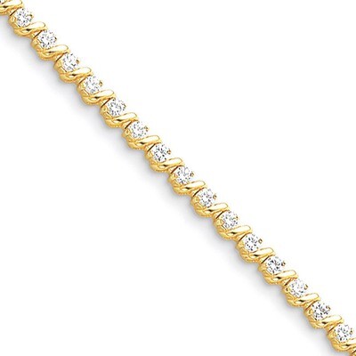 Diamond tennis bracelet 14k Gold X630AA, MPN: X630AA, 883957194868