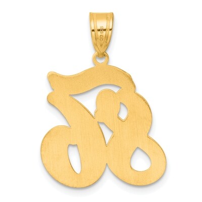Script Number 86 Pendant 14k Gold Polished SCN86, MPN: SCN86, 196904077924