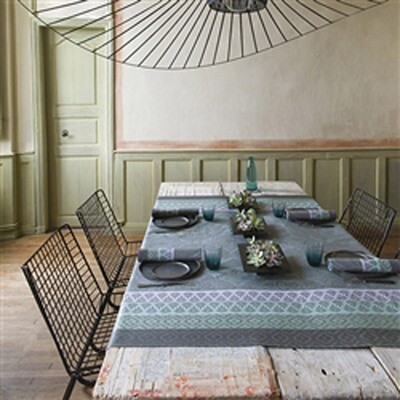 Le Jacquard Francais Bastide Grey Coated Tablecloth 59 X 86 Inch 23510, MPN: 23510, 3660269235109