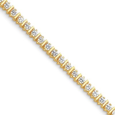 Diamond tennis bracelet 14k Gold X728AA, MPN: X728AA, 883957195957