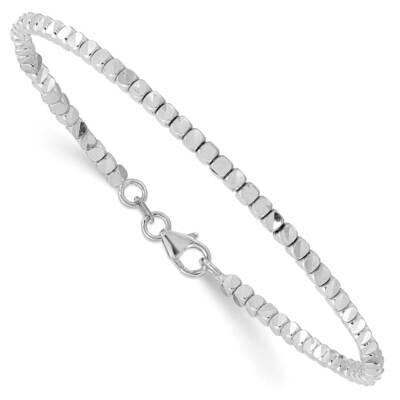 Beaded Bracelet 14k White Gold FB1880-7, MPN: FB1880-7, 883957811369
