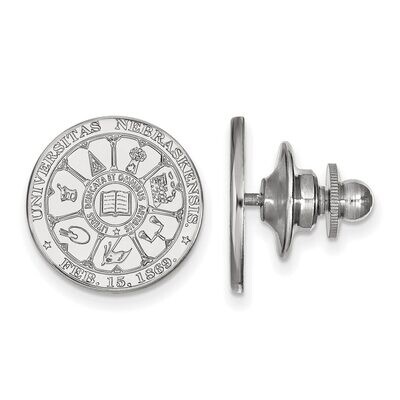 University of Nebraska Crest Lapel Pin Sterling Silver SS045UNE, MPN: SS045UNE, 886774713007