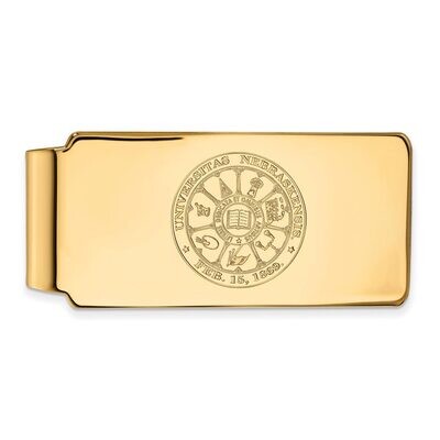University of Nebraska Money Clip Crest 10k Yellow Gold 1Y047UNE, MPN: 1Y047UNE, 886774818665