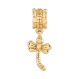 Gold-plated Dragonfly Dangle Bead - Sterling Silver QRS515GP, MPN: QRS515GP, 883957408903