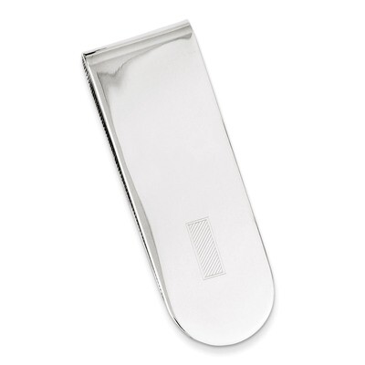 Money Clip Sterling Silver Rhodium-plated QQ502, MPN: QQ502, 191101191183