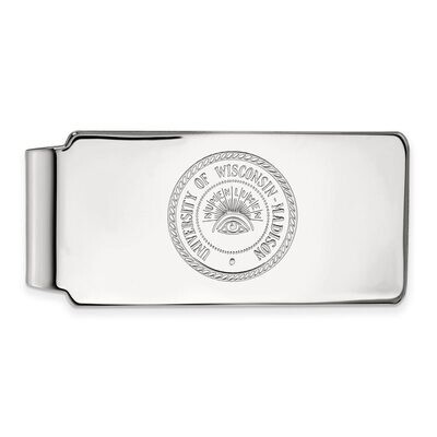 University of Wisconsin Money Clip Sterling Silver SS083UWI, MPN: SS083UWI, 886774719252