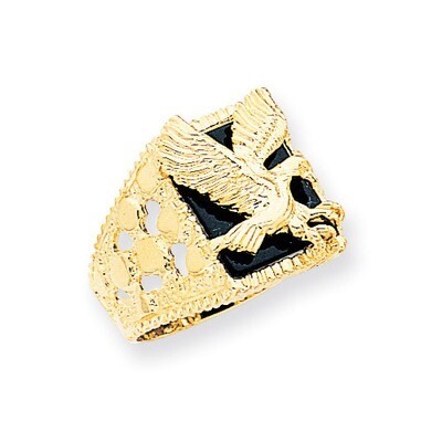 Men&#39;s Onyx Eagle Ring 14k Gold OR53, MPN: OR53, 191101245961