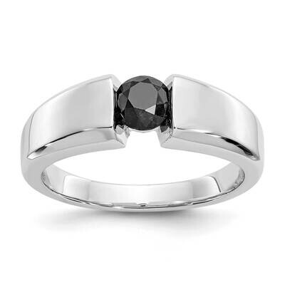 Black Diamond Mens Ring 14k White Gold RM5823-100-WA, MPN: RM5823-100-WA, 883957979106