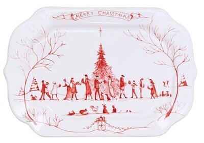 Juliska Country Estate Winter Frolic Ruby Gift Tray Merry Christmas CE77/73, MPN: CE77/73, 81004402…