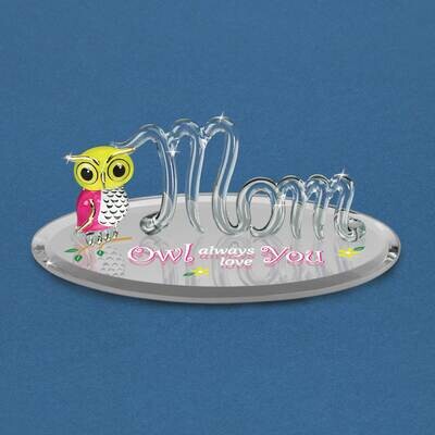 Mom Owl Always Love You Glass Figurine GM21649, MPN: GM21649, 708873041426