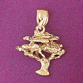 Dazzlers Jewelry Tree Pendant Necklace Charm Bracelet in Yellow, White or Rose Gold 6825, MPN: DZ-6…