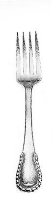 Ricci Merletto Serving Fork, MPN: 10762, 644907107624