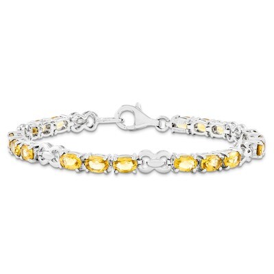 Citrine Bracelet Sterling Silver QX863CI, MPN: QX863CI, 883957410043
