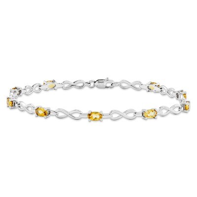 Citrine Bracelet Sterling Silver QX837CI, MPN: QX837CI, 883957409832