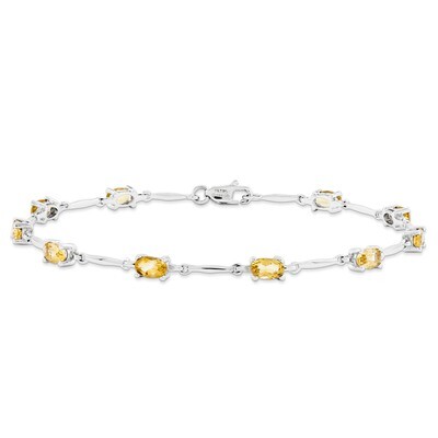 Citrine Bracelet Sterling Silver QX843CI, MPN: QX843CI, 883957409887