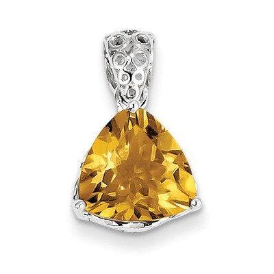 Citrine Pendant Sterling Silver QP2944CI, MPN: QP2944CI, 883957358154