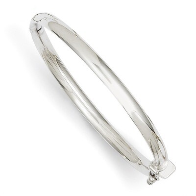 Baby Bangle 14k White Gold Polished DB572, MPN: DB572, 886774365893