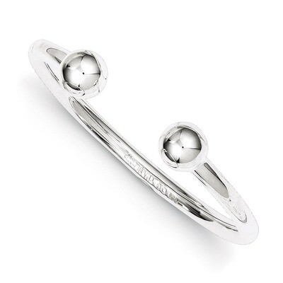 Baby Bangle Bracelet Sterling Silver QB429, MPN: QB429, 883957903767