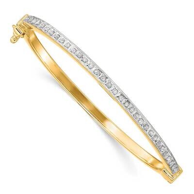 Diamond Mystique Yellow Gold-plated Diamond Baby Bangle Sterling Silver QB1287, MPN: QB1287, 883957…