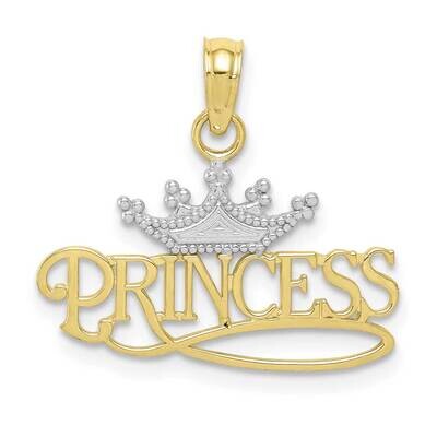 Princess with White Crown 10k Gold 10K4750, MPN: 10K4750, 63721818743