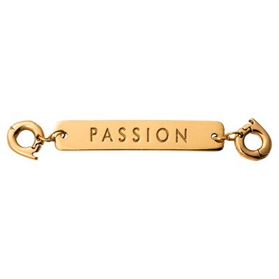 Nikki Lissoni Passion Tag Gold-Plated 40X7mm Two lock  Plate D1213GL, MPN: D1213GL, 8718819239956