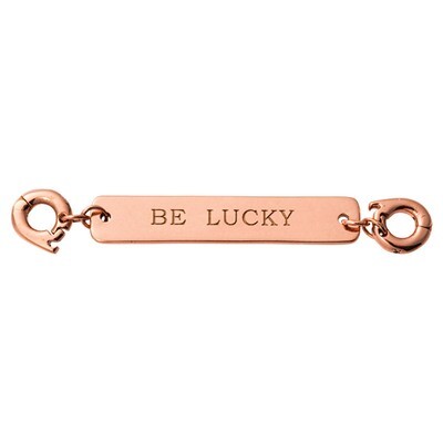 Nikki Lissoni Be Lucky Tag Rose Gold-Plated 40X7mm Two lock  Plate D1217RGL, MPN: D1217RGL, 8718819…