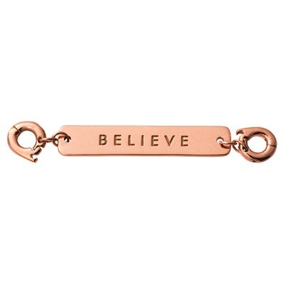 Nikki Lissoni Believe Tag Rose Gold-Plated 40X7mm Two lock  Plate D1215RGL, MPN: D1215RGL, 87188192…