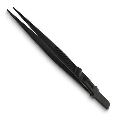 Economy Side-locking Black Serrated Tweezers JT5463B, MPN: JT5463B, 790524460847