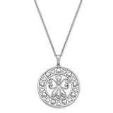 Angels On Assignment 18 Inch Necklace Sterling Silver CZ Diamond QSX633, MPN: QSX633, 883957938882