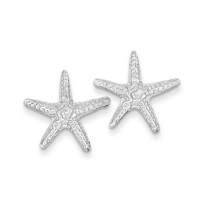 Starfish Post Earrings 14k white Gold TM766W, MPN: TM766W, 191101056581