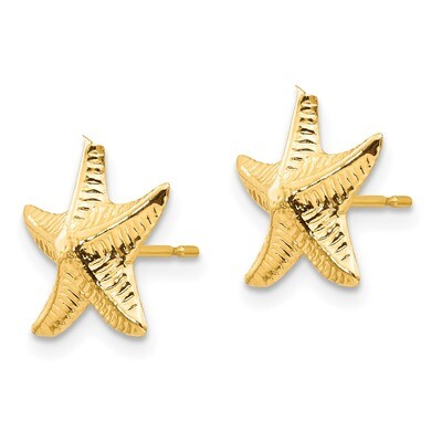 Starfish Post Earrings - 14k Gold SE2059 by Madi K, MPN: SE2059, 883957004266