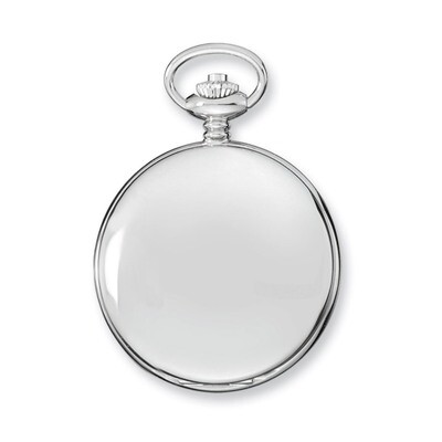 Charles Hubert Chrome-Finish White Dial Pocket Watch XWA4356, MPN: XWA4356, 848870002225