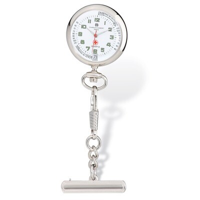 Charles Hubert White Dial Nurse Watch with Pin XWA4893, MPN: XWA4893, 848870006988