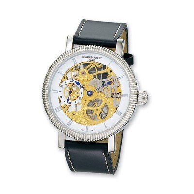 Charles Hubert Leather Band White Dial Watch Men&#39;s XWA1861, MPN: XWA1861, 811233012186