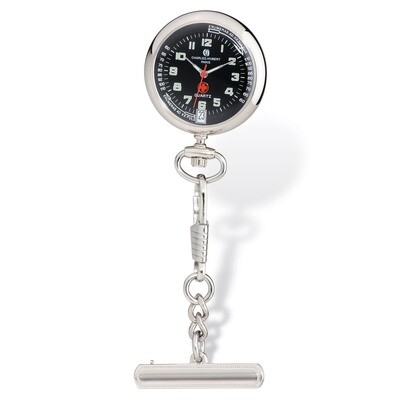 Charles Hubert Black Dial Nurse Watch with Pin XWA4894, MPN: XWA4894, 848870007008