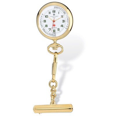 Charles Hubert Gold-finish White Dial Nurse Watch with Pin XWA4892, MPN: XWA4892, 848870006995