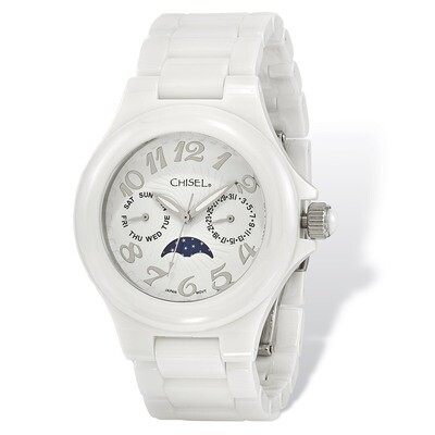Chisel White Ceramic White Dial Watch Ladies TPW117, MPN: TPW117, 886774553375