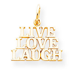 Live Love Laugh Charm 10k Gold 10C478, MPN: 10C478, 886774084596