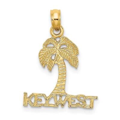 Key West Palm Tree Charm 14k Gold K7879, MPN: K7879, 637218043736