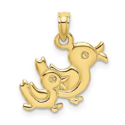 3-D Two Ducks Charm 10k Gold 10K6594, MPN: 10K6594,