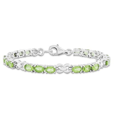 Peridot Bracelet Sterling Silver QX863PE, MPN: QX863PE, 883957467207