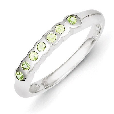 Peridot Ring Sterling Silver QR1512, MPN: QR1512, 883957183039