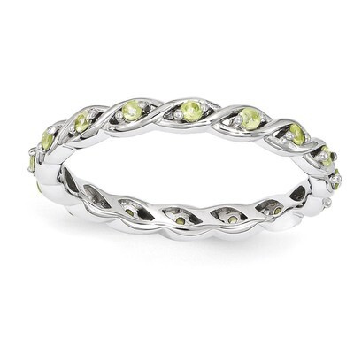 Peridot Ring - Sterling Silver QSK1477, MPN: QSK1477, 886774204093