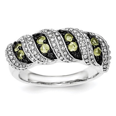 Peridot Ring Sterling Silver QR6403PE-6