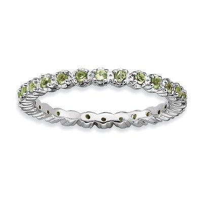 Peridot Ring - Sterling Silver QSK357, MPN: QSK357, 883957124933