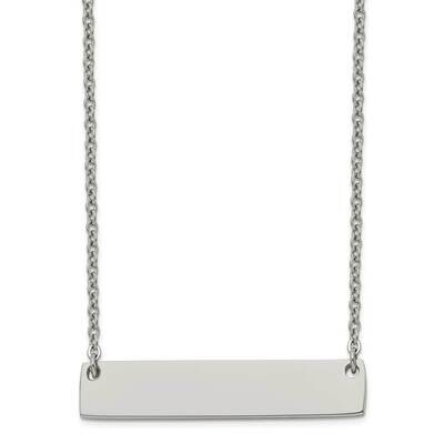 Polished Bar with 2 Inch Extension 19.5 Inch Necklace Titanium TBN199-19.5, MPN: TBN199-19.5, 19110…