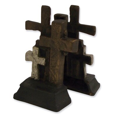 Antiqued Metal Cross Bookends GM4160, MPN: GM4160, 797140450146