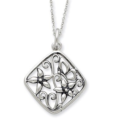 I Appreciate You Mom 18 Inch Necklace Sterling Silver Antiqued QSX400, MPN: QSX400, 883957322711