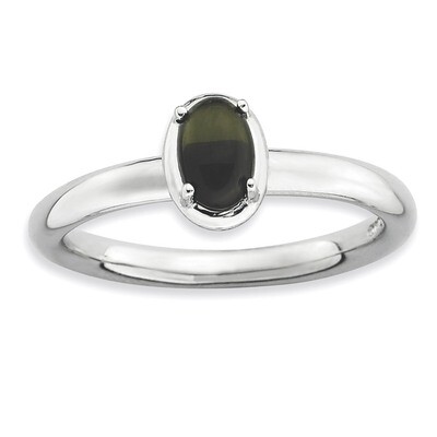 Onyx Polished Ring - Sterling Silver QSK902, MPN: QSK902, 886774229157